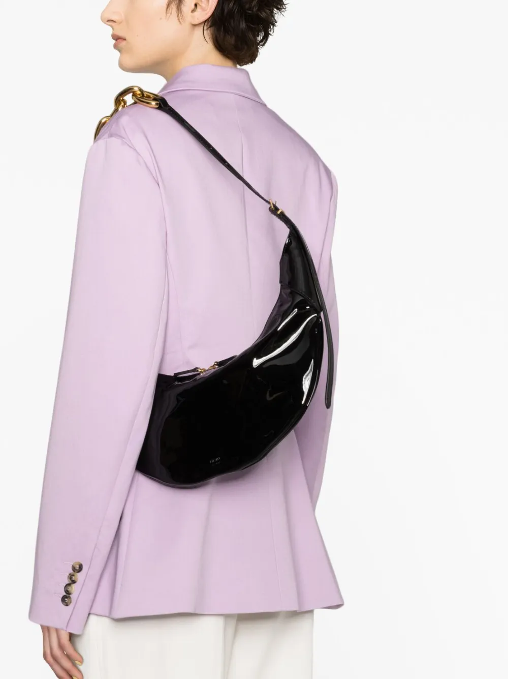 Khaite Fauxleather Shoulder Bag In Black ModeSens