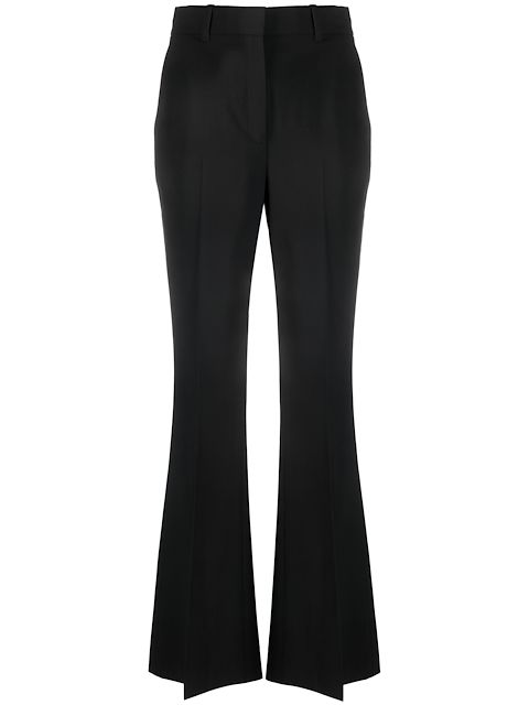 Theory high-waisted flared trousers