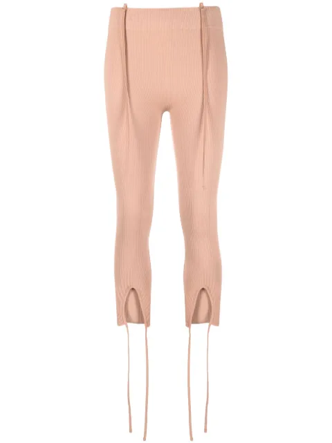 tie-detail cropped leggings
