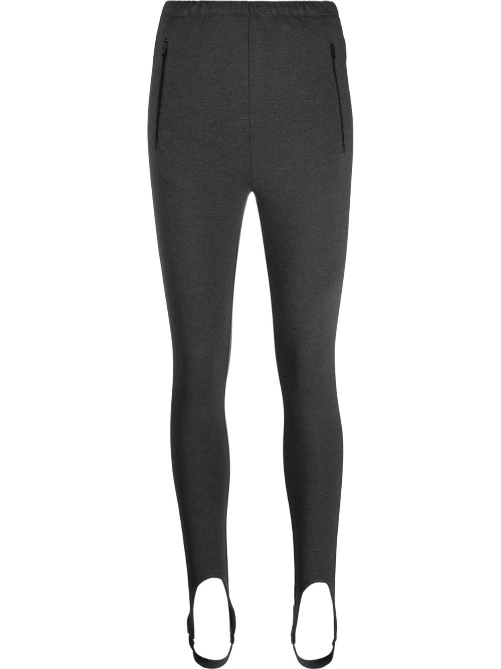 Wardrobe.nyc High-waisted Stirrup Leggings In Grey