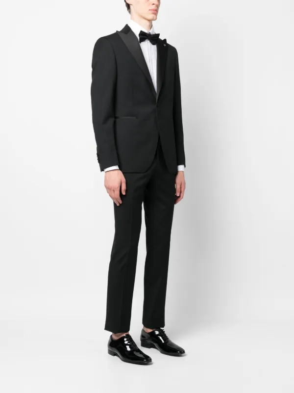 ✨名門タリアトーレ ビジネススーツ 黒 シングルブレスト‼️ Tagliatore シングルブレスト ディナースーツ | ブラック | FARFETCH JP