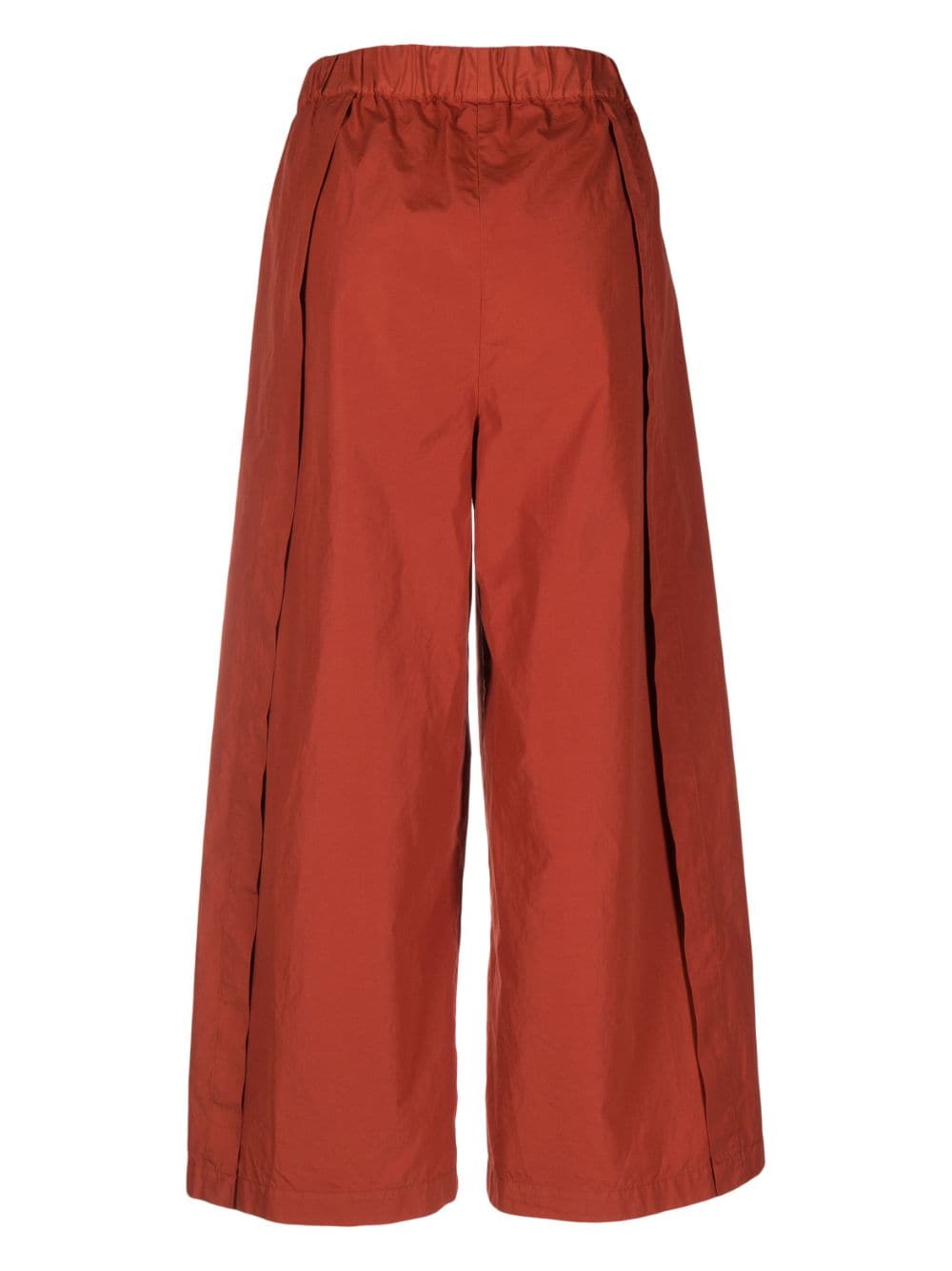 Shop Barena Venezia Wide-leg Cropped Trousers In Orange