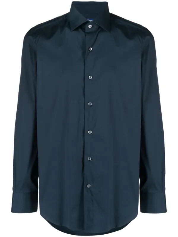 Finamore 1925 Napoli クラシック シャツ | ブルー | FARFETCH JP
