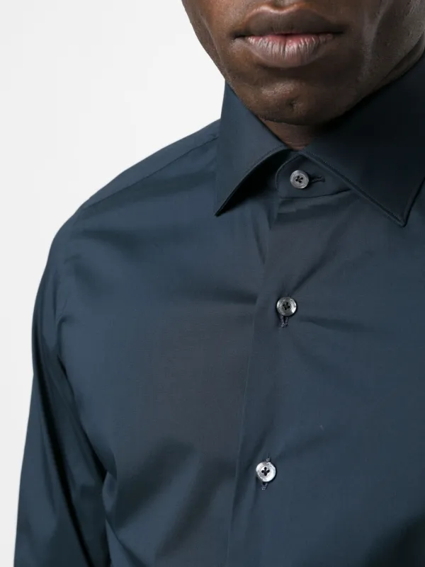 Finamore 1925 Napoli クラシック シャツ | ブルー | FARFETCH JP