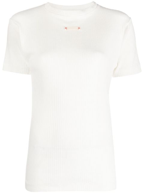 Maison Margiela logo-patch cotton T-shirt Women