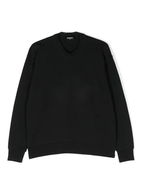 DSQUARED2 KIDS debossed-logo cotton sweatshirt