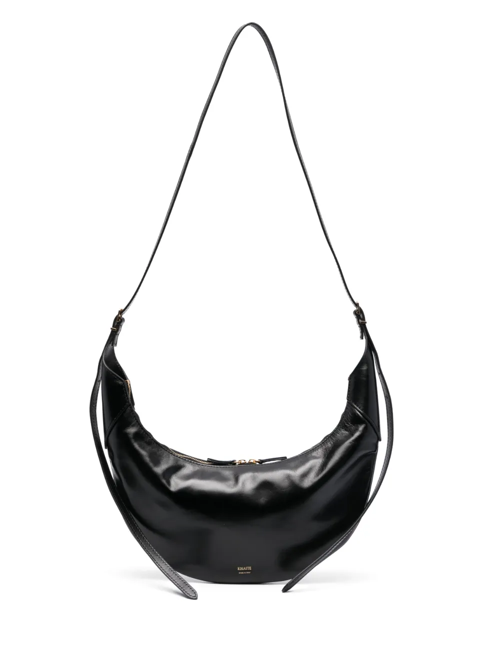 Khaite Medium Alessia Leather Shoulder Bag In Black