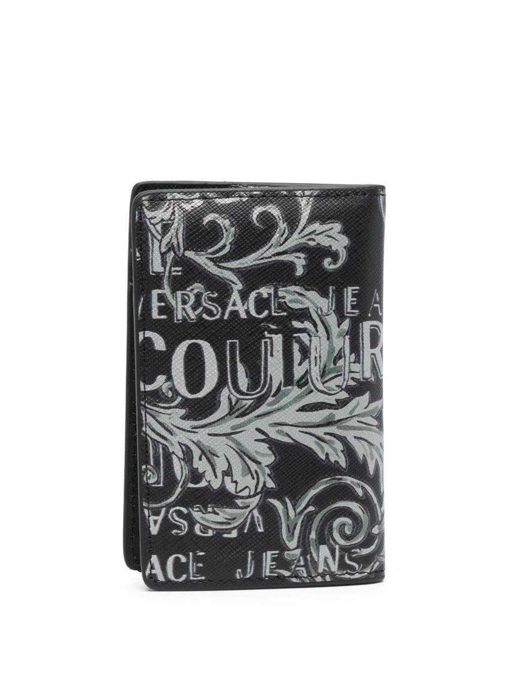 Versace Jeans Couture Portemonnee met barokprint - Zwart