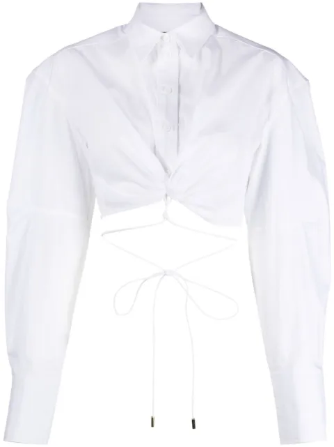 Jacquemus La chemise Plidao cropped shirt