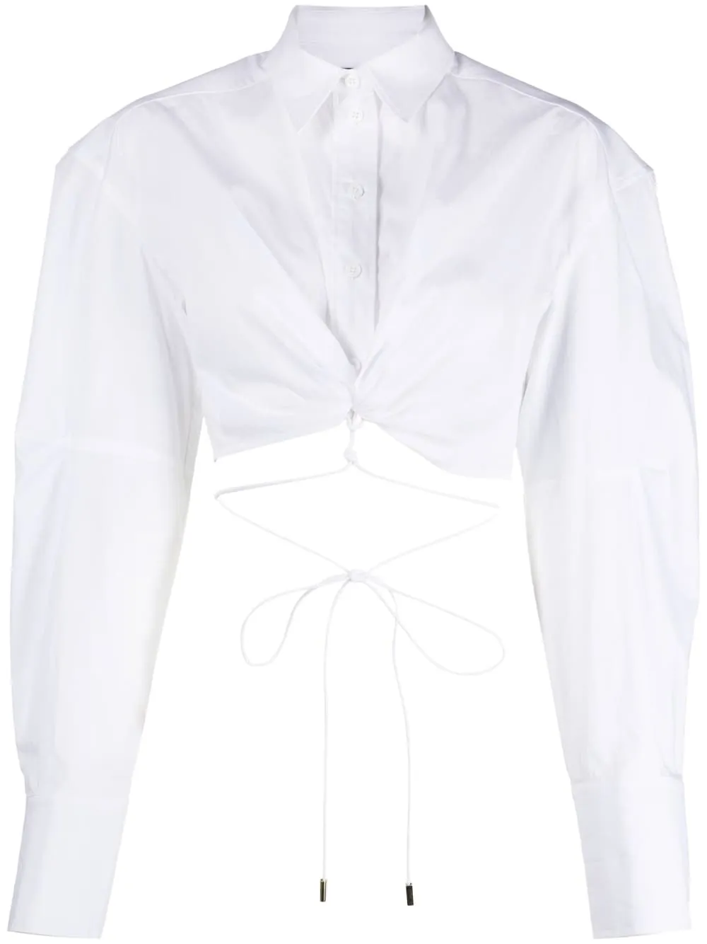 Jacquemus La chemise Plidao cropped shirt