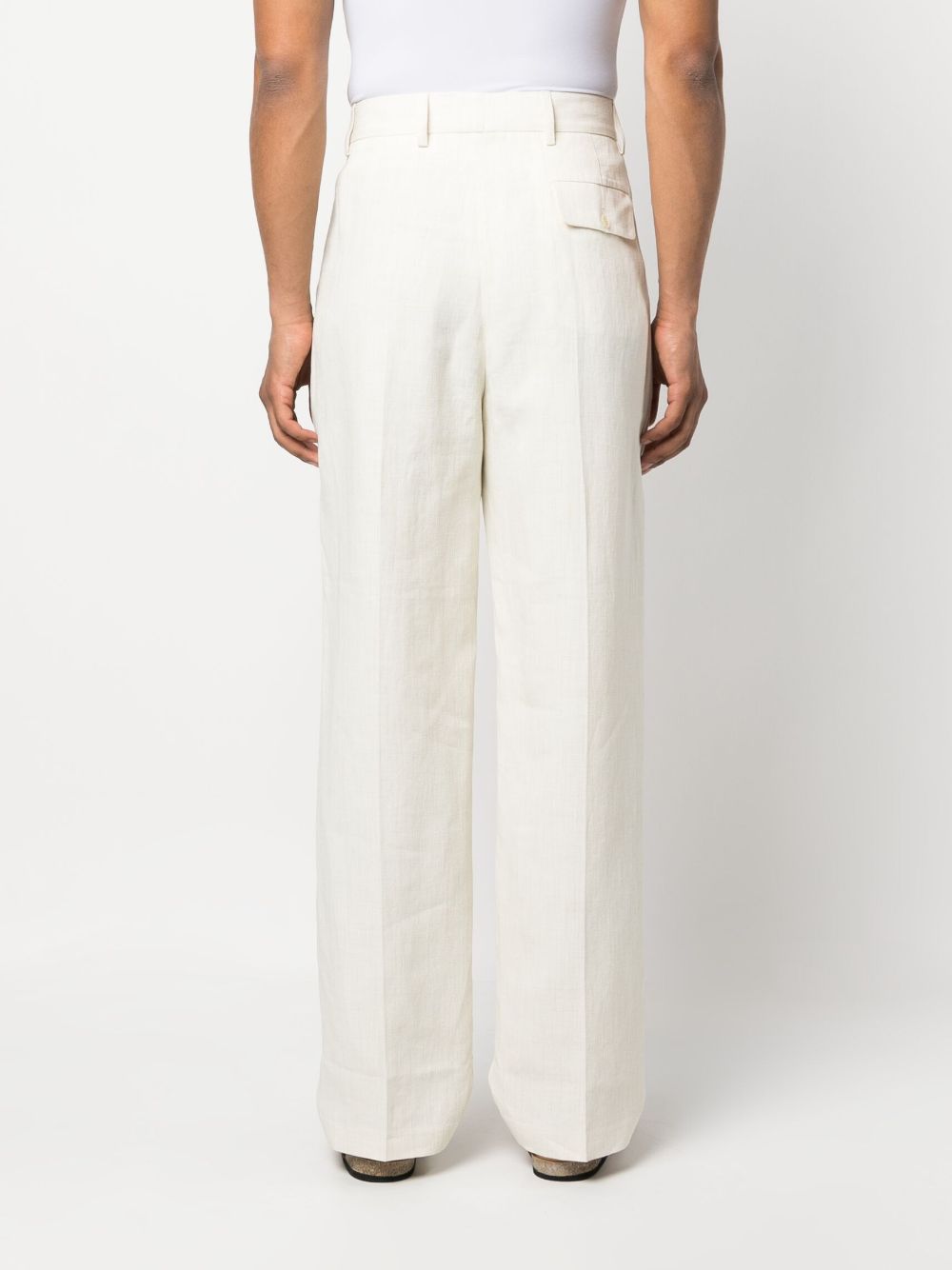 Jacquemus Straight-leg Trousers In Neutrals | ModeSens