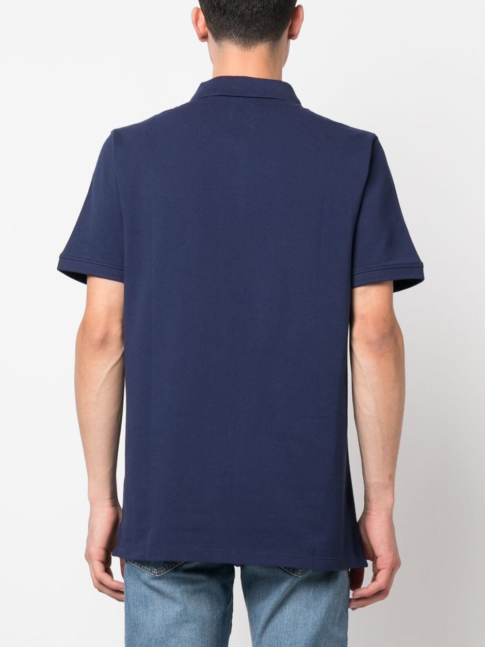 Shop Levi's Embroidered-logo Polo Shirt In Blue