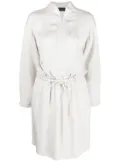 Emporio Armani draped shirt dress - Neutrals