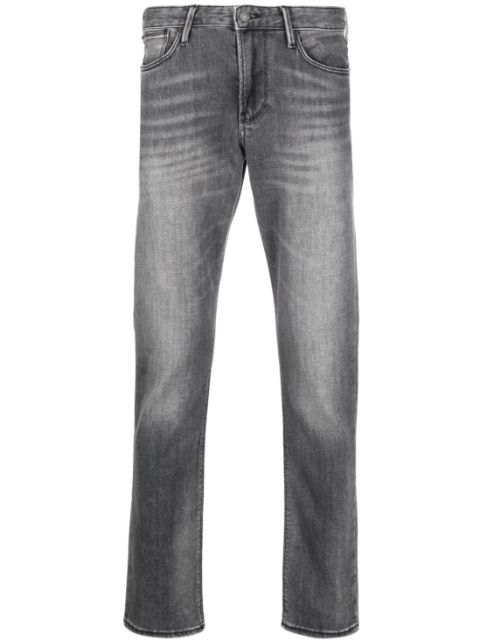 Emporio Armani slim-cut faded jeans Men