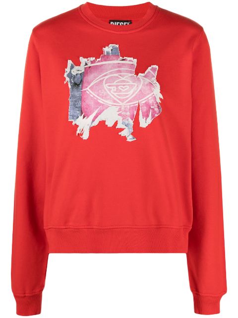 Diesel graphic-print cotton sweatshirt Women