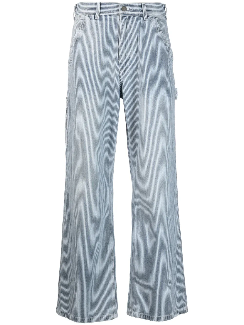 Denimist pinstripe-pattern wide-leg jeans