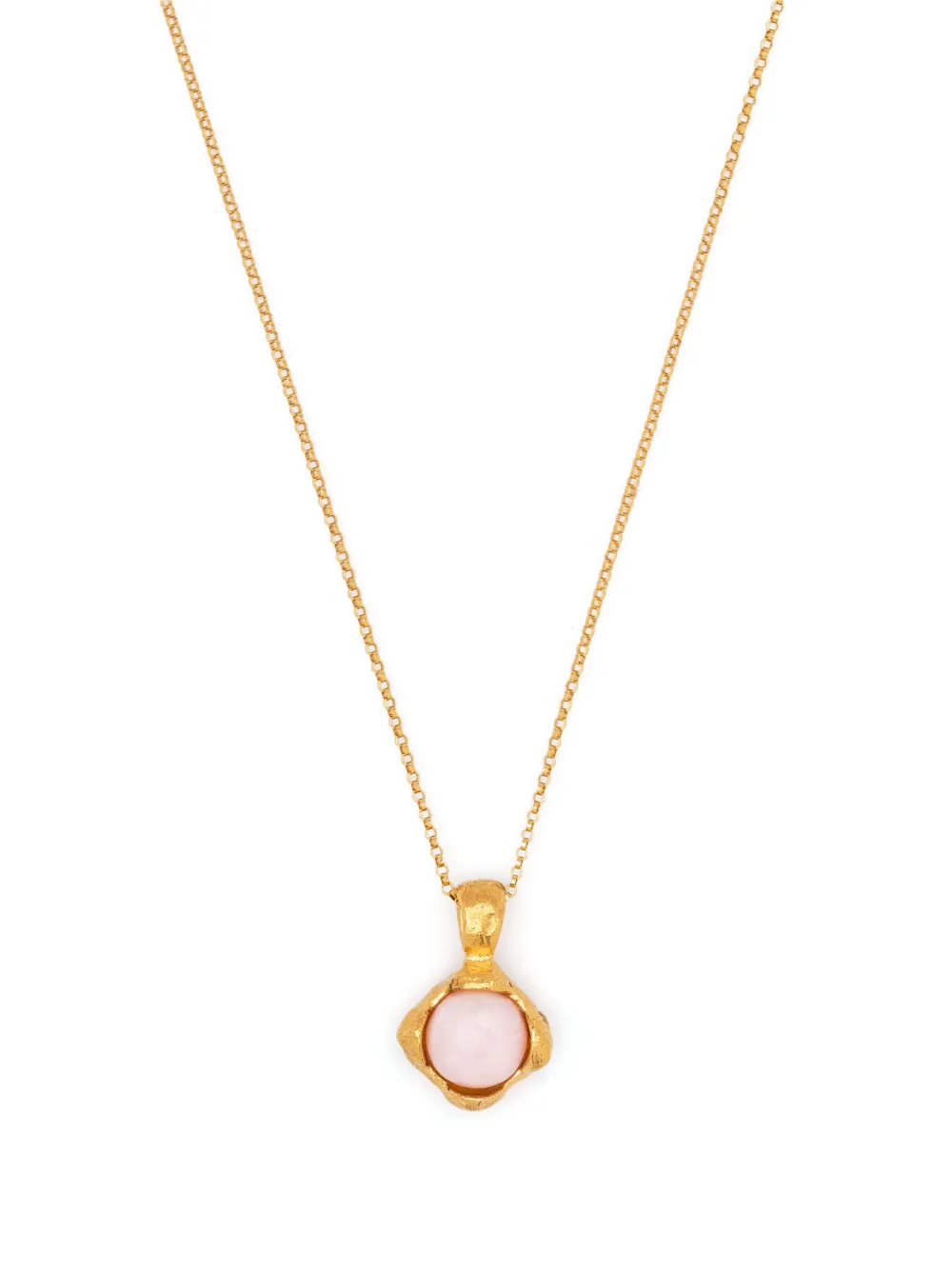 Shop Alighieri The Tramonto Opal Necklace In Gold