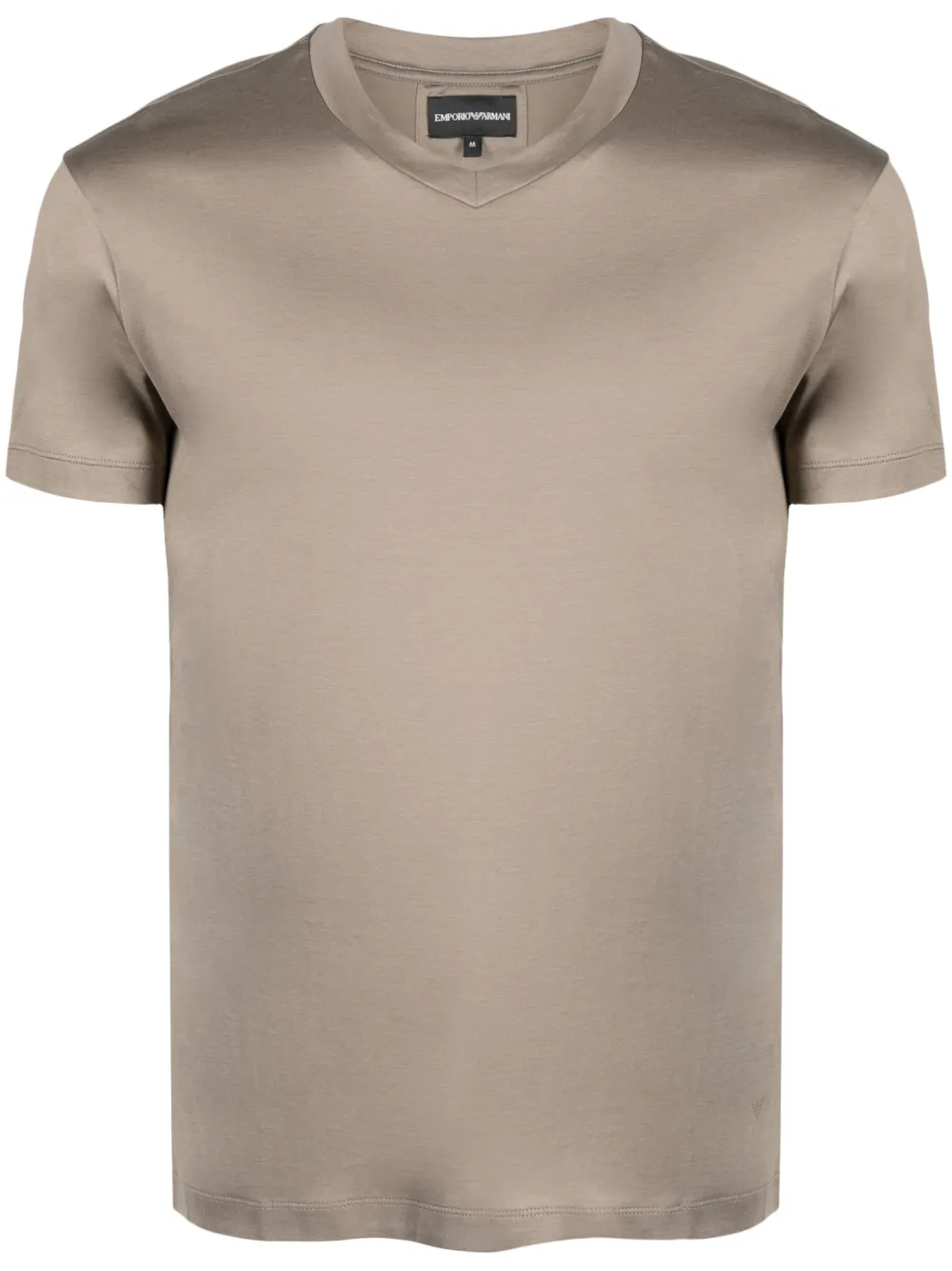 Emporio Armani lyocell-cotton-blend T-shirt - Green