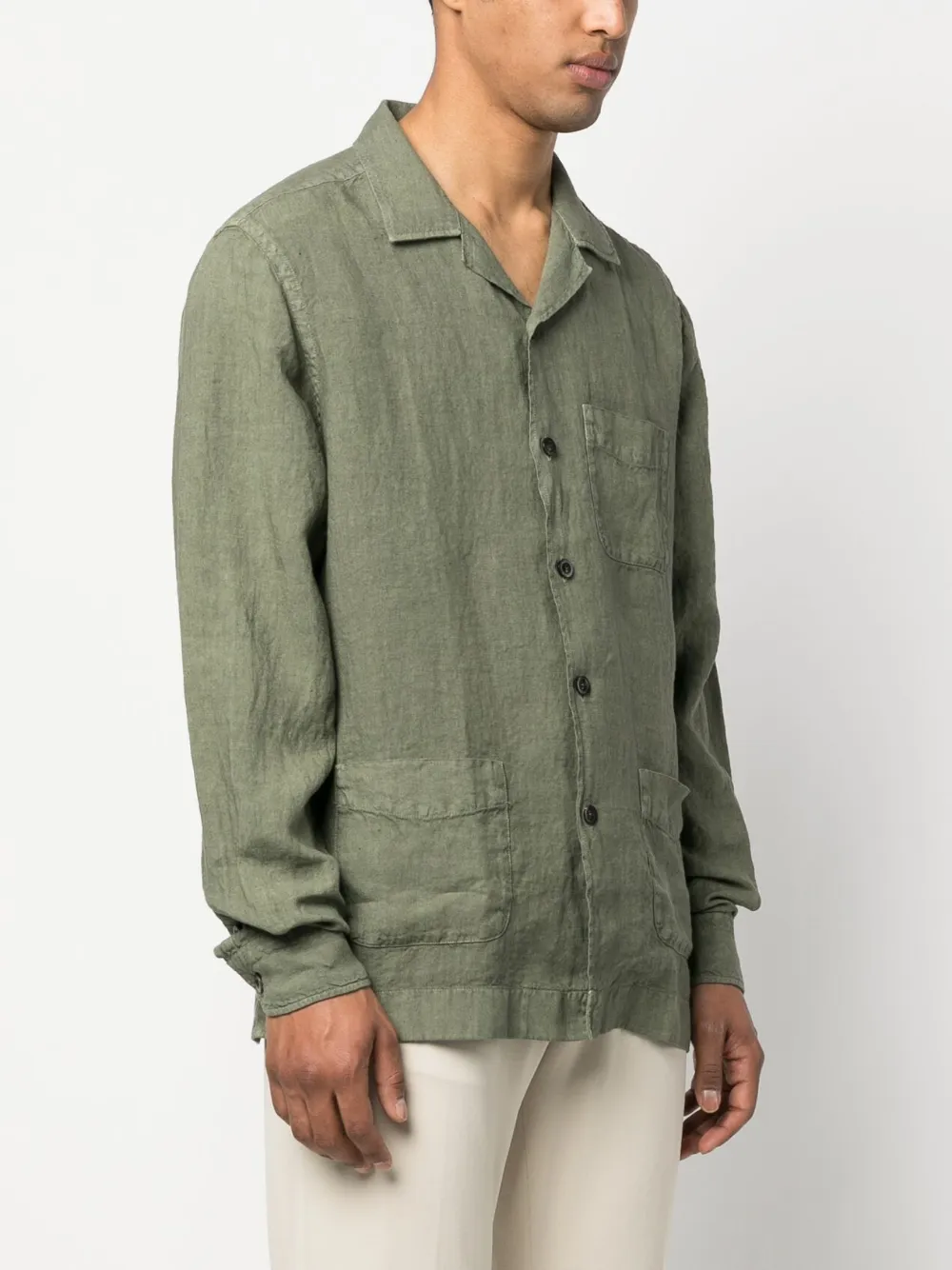 Boglioli longsleeve linenflax Shirt Farfetch