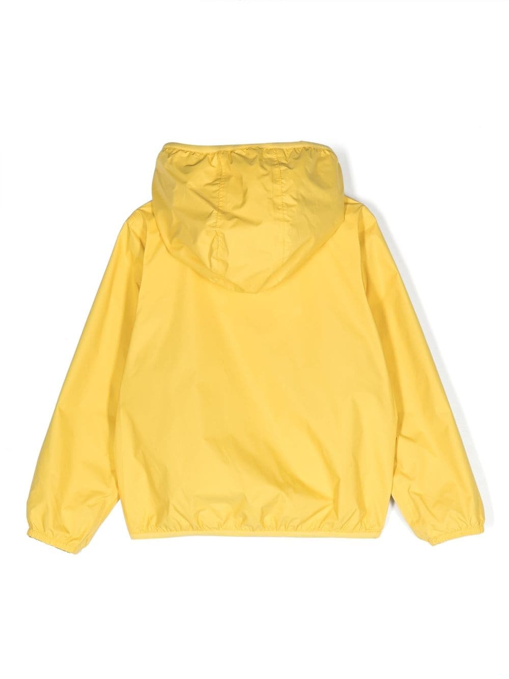 Shop K-way Zip-up Hooded Jacket In Yellow