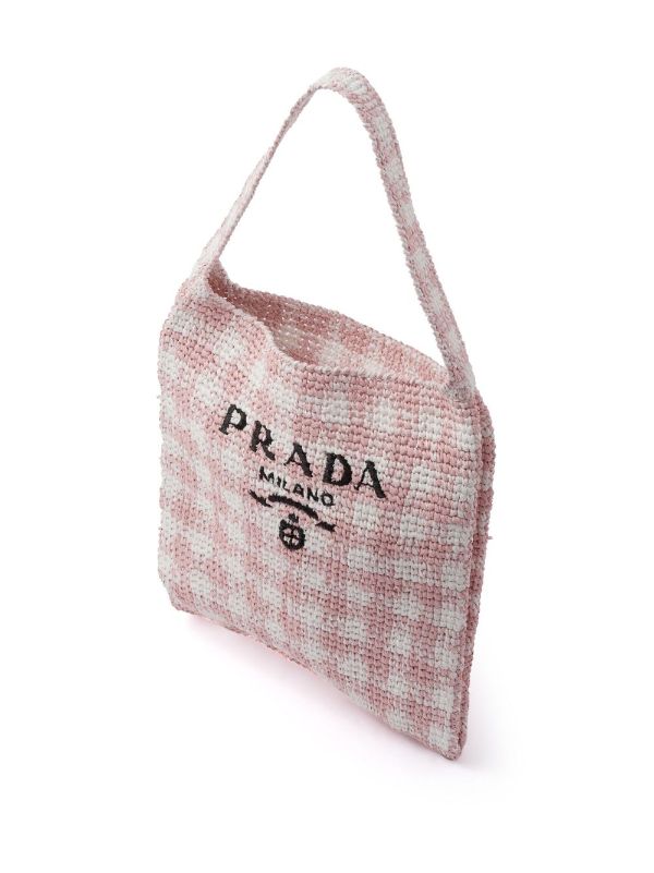 Prada raffia online tote