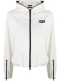 Duvetica logo-patch hooded jacket - White