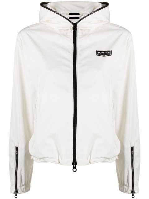 Duvetica logo-patch hooded jacket 