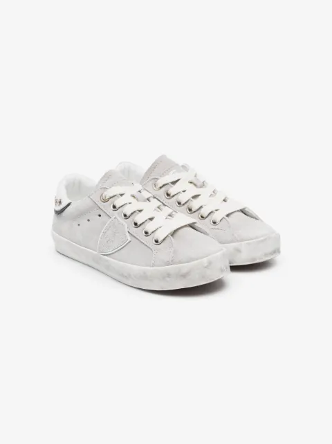Philippe Model Kids logo-patch low-top sneakers