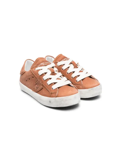 Philippe Model Kids logo-patch low-top sneakers