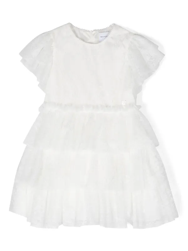 Ermanno Scervino Junior フローラルレース ワンピース - Farfetch