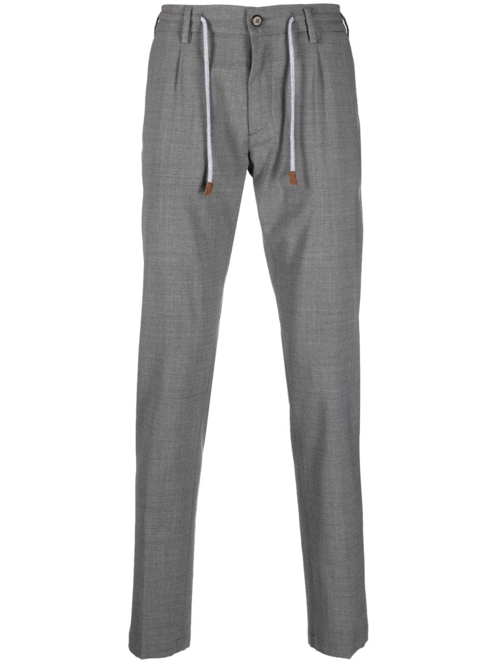 ELEVENTY MID-RISE TAPERED-LEG TROUSERS
