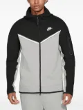 Nike chevron-panel tech fleece hoodie - Grey