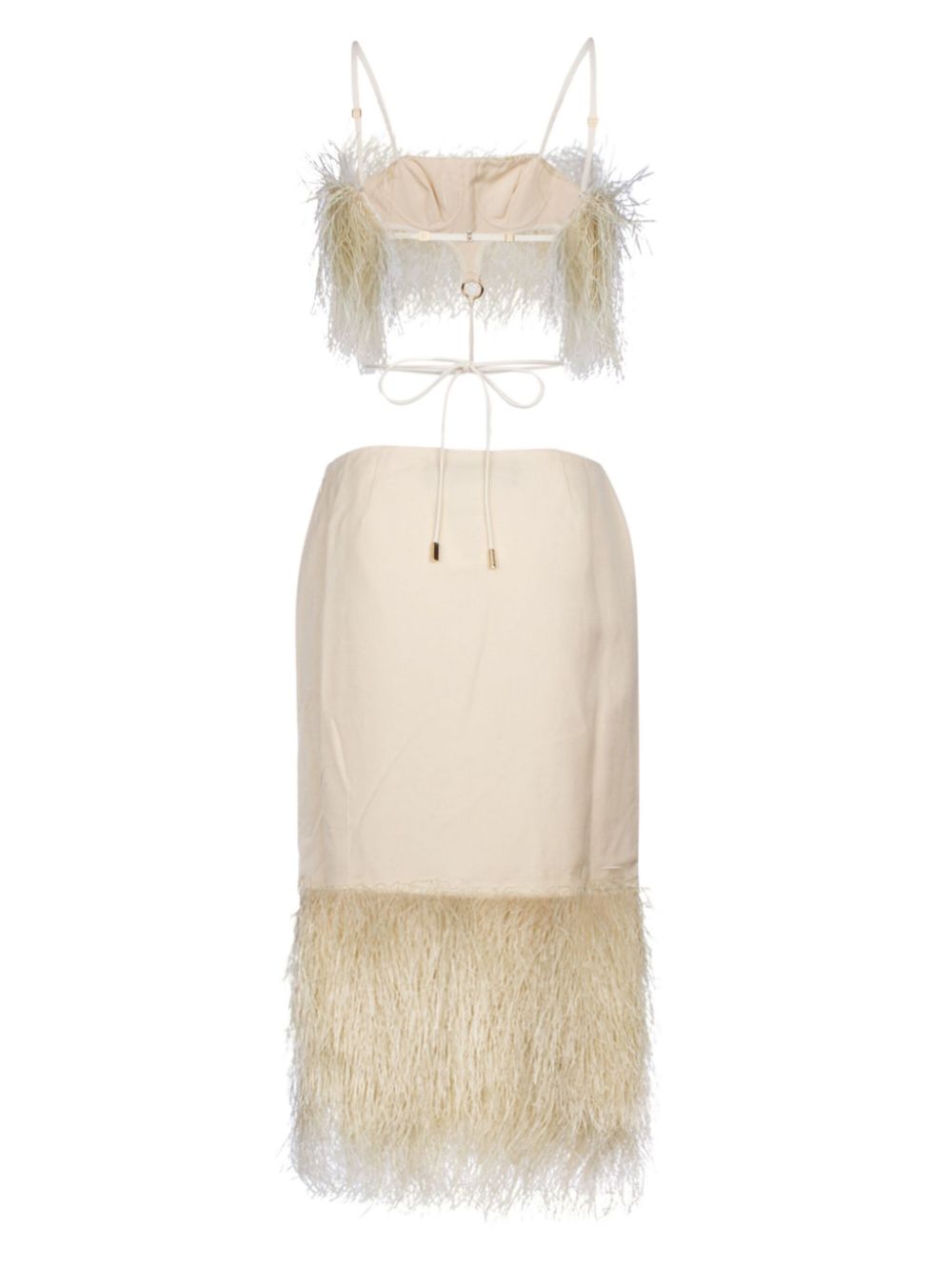 Jacquemus La robe Raphia fringed dress Women