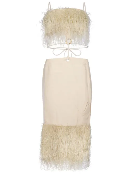 Robe La Robe Raphia à franges - Jacquemus - Modalova
