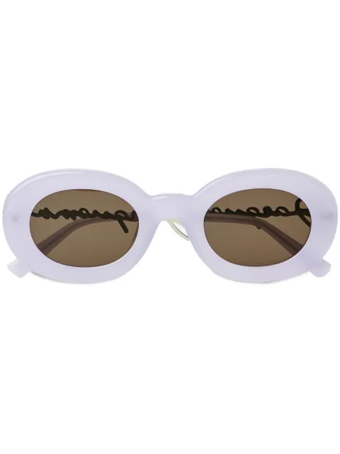 Jacquemus Les lunettes Pralu round-frame sunglasses