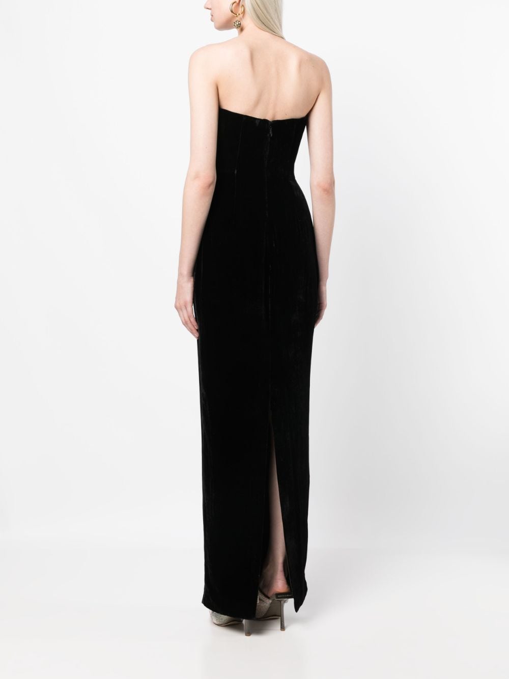 Shop Rachel Gilbert Azelia Strapless Gown In Black
