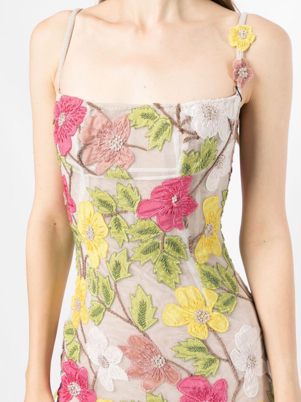 Rachel Gilbert Willow floral-embroidery Midi Dress - Farfetch