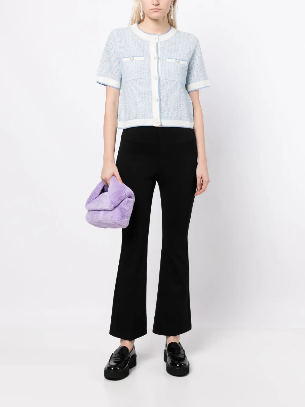 b+ab Cropped top - Blauw