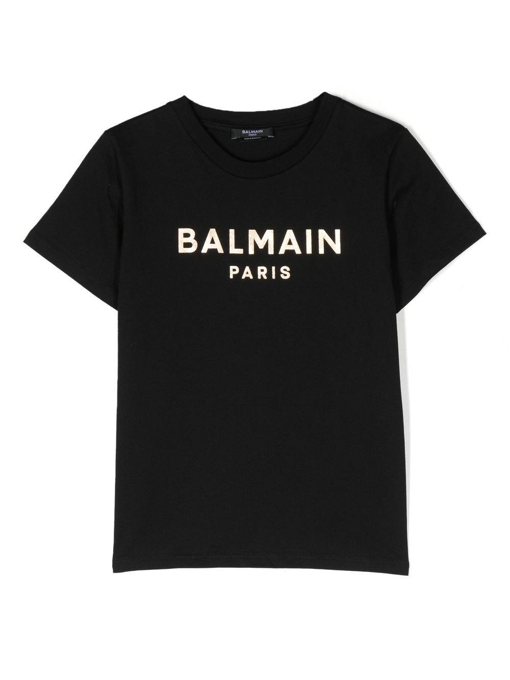 Balmain Logo-print Cotton T-shirt In 黑色