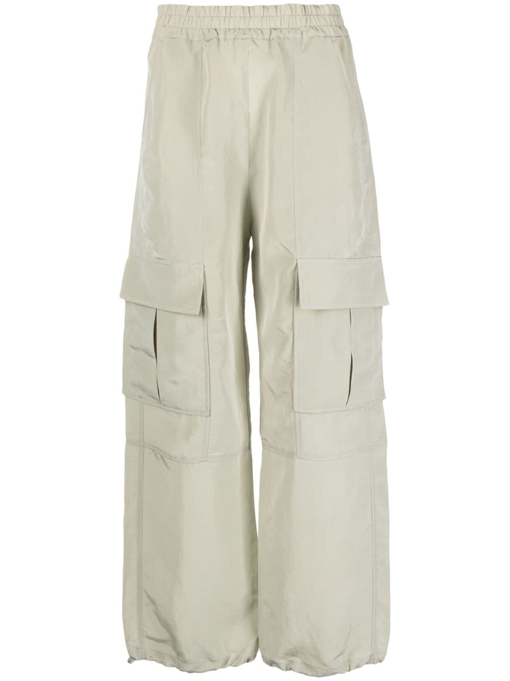 Shop Rodebjer High-waisted Cargo Pants In Grün