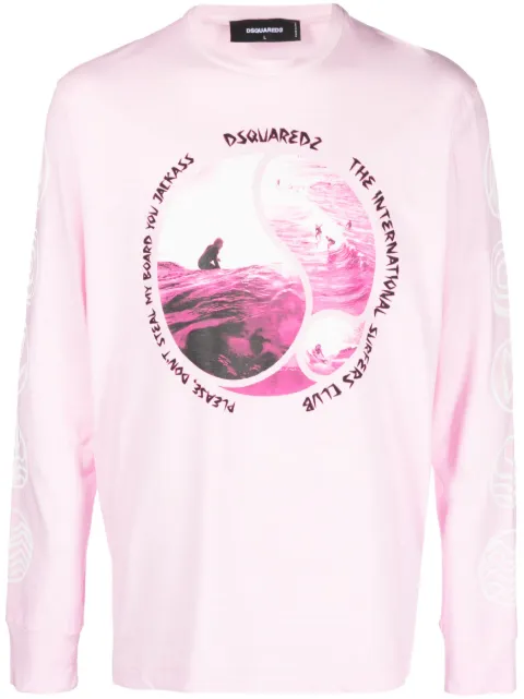 graphic-print cotton sweatshirt