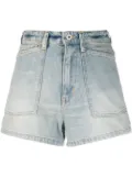 Kenzo high-waisted denim shorts - Blue