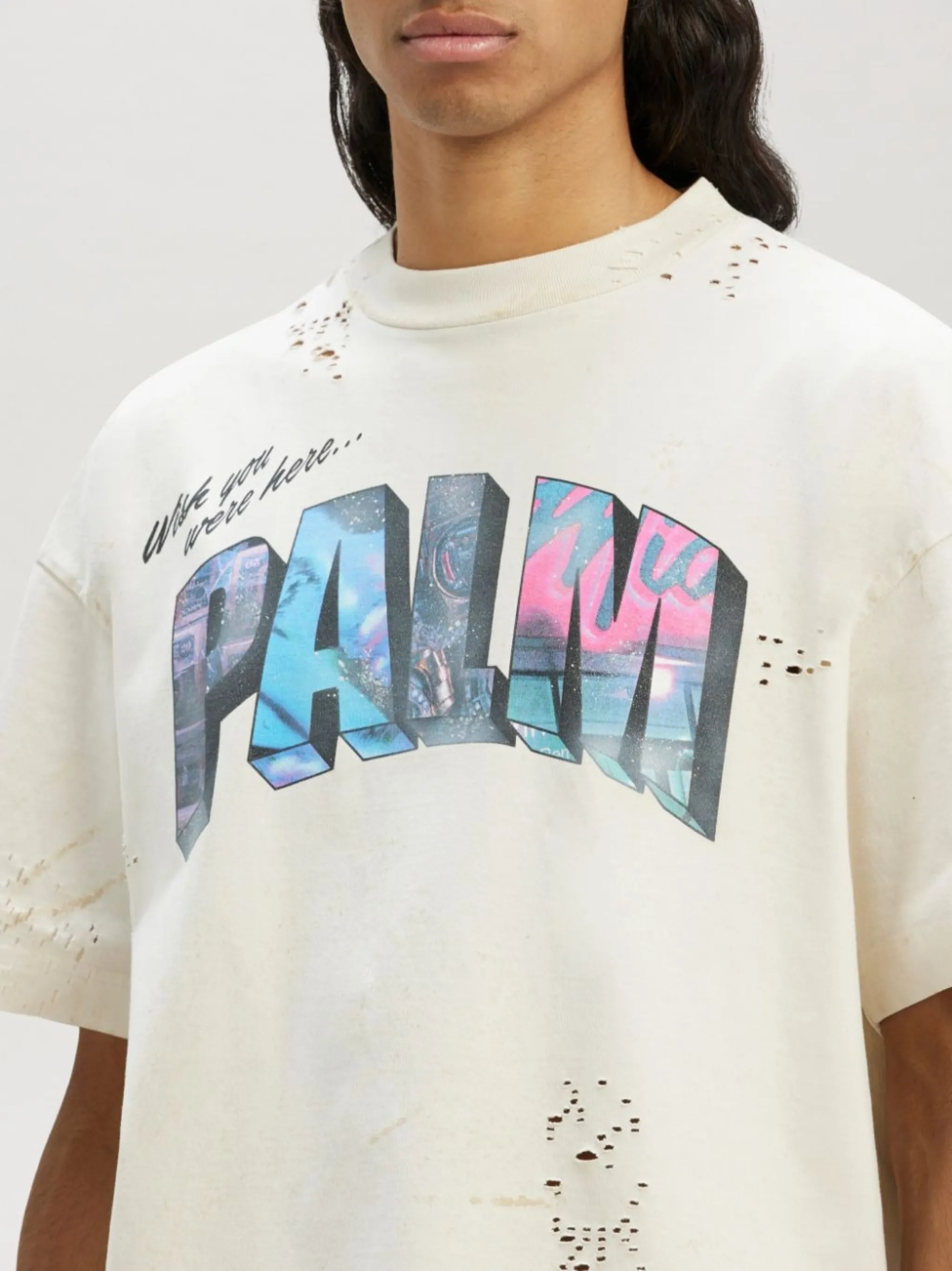 Palm Sign-print T-shirt 