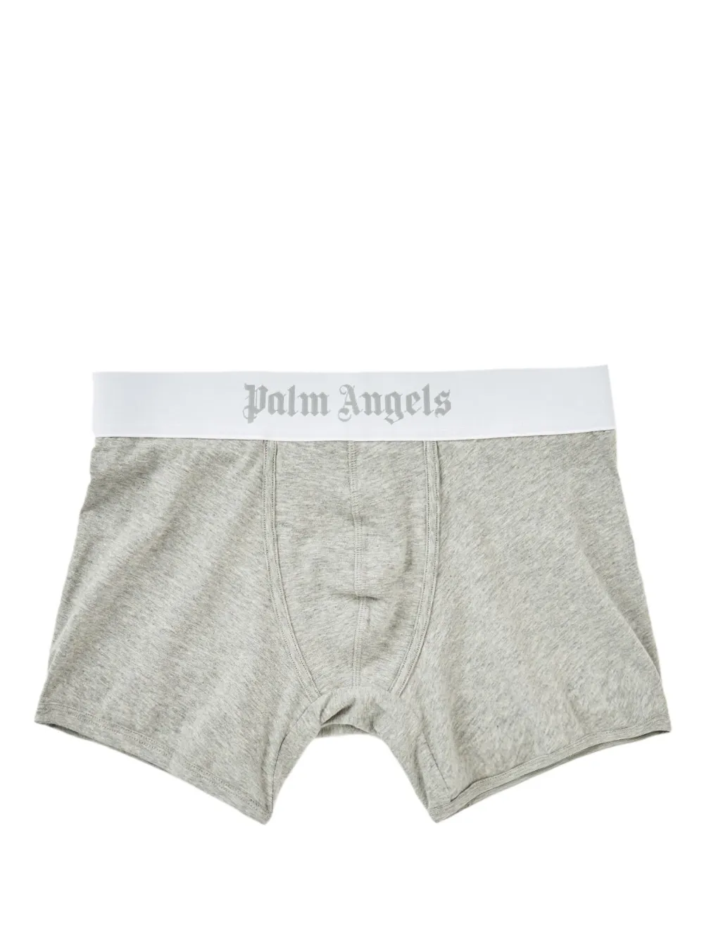 Palm Angels Classic Logo-waistband Boxers Set In Melange Grey