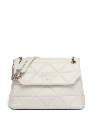 Prada Large Prada Spectrum Nappa Leather Bag White FARFETCH JO