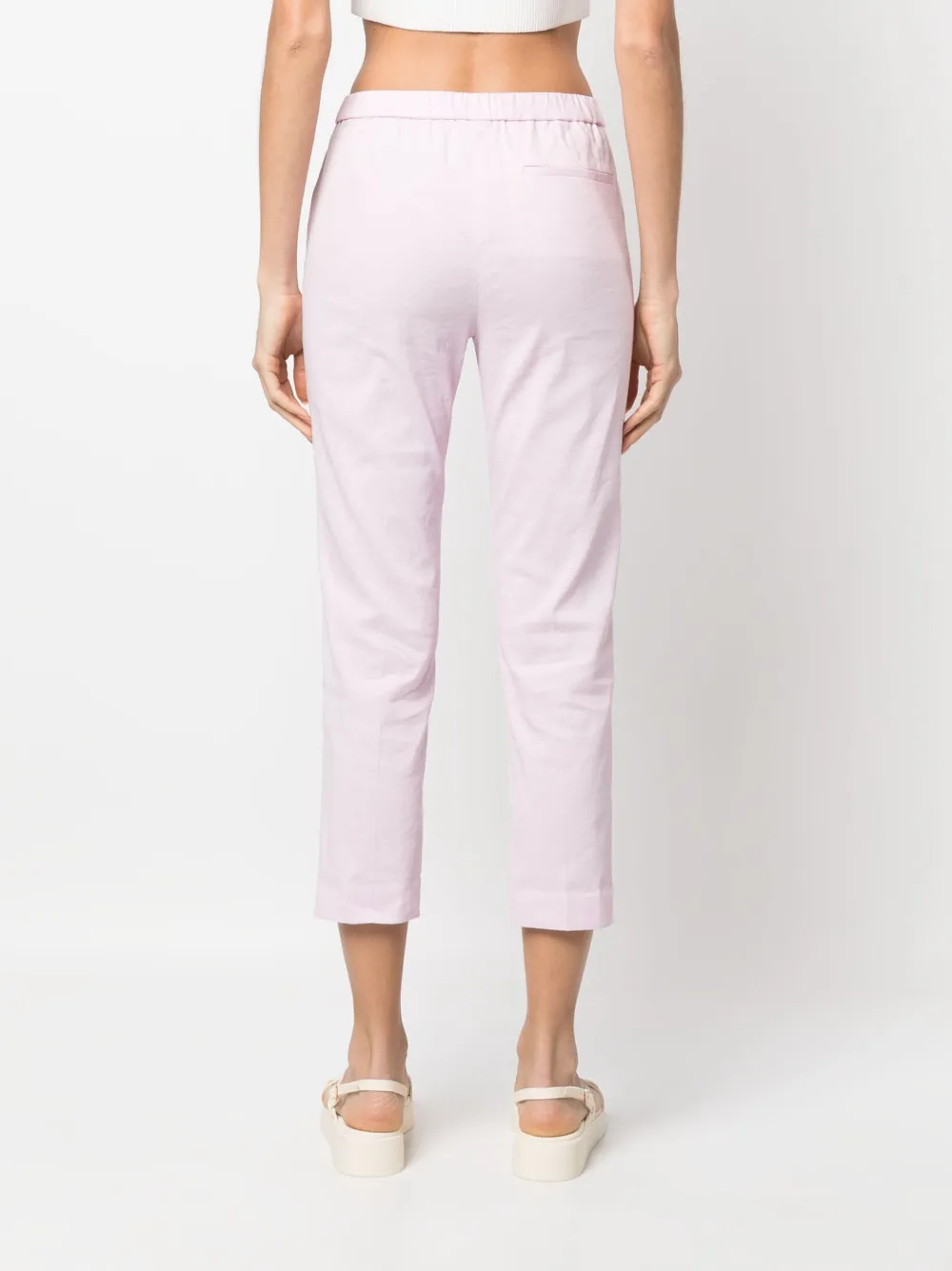 Theory Treeca Linen Blend Cropped Pants Smart Closet