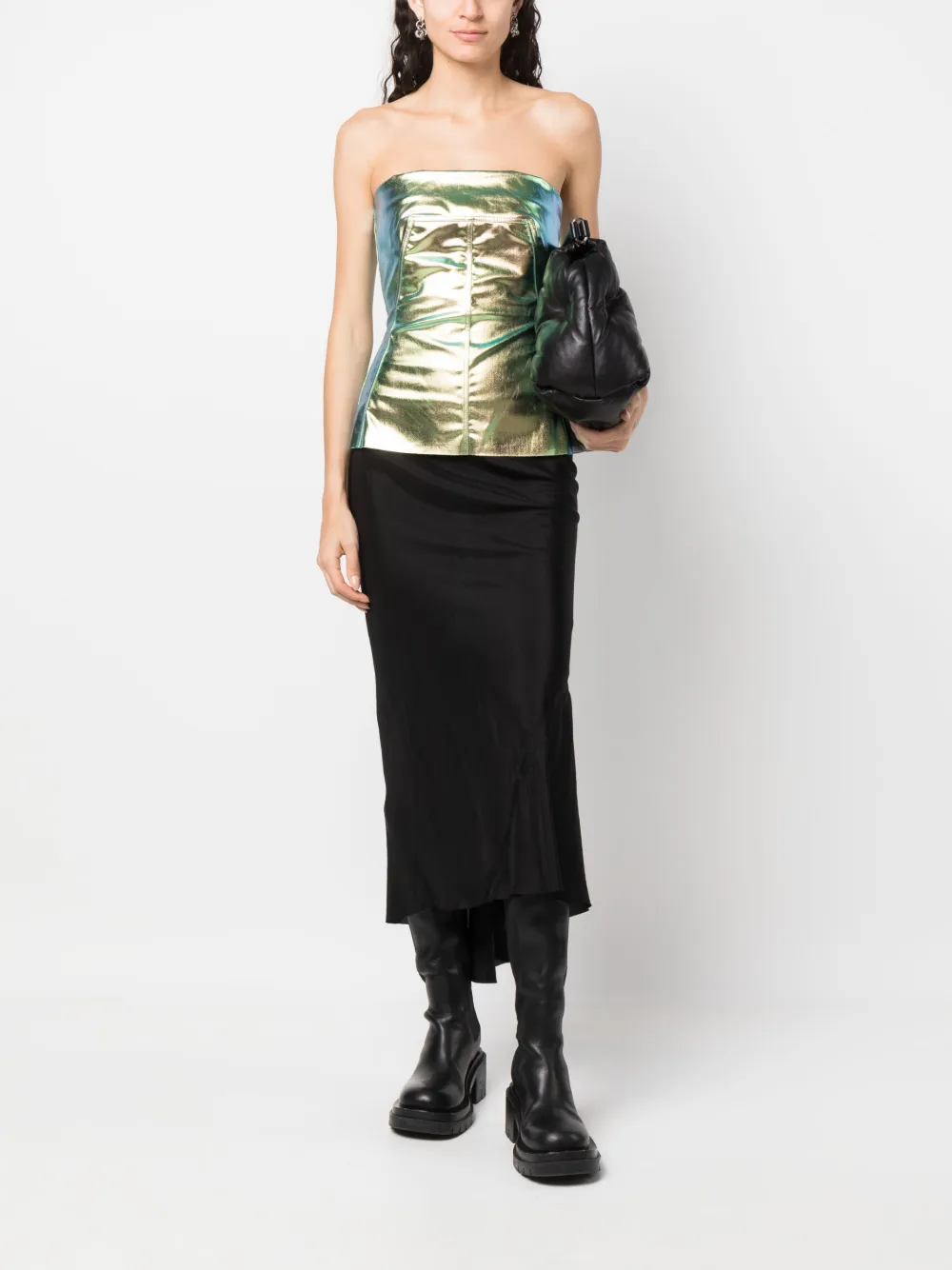Rick Owens Strapless top - Groen