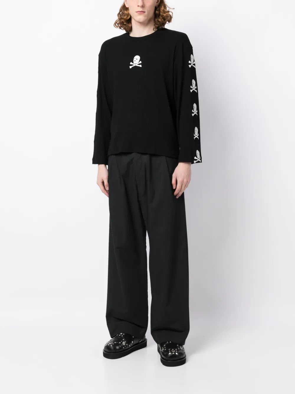 Youths In Balaclava T-shirt met geborduurd logo - Zwart