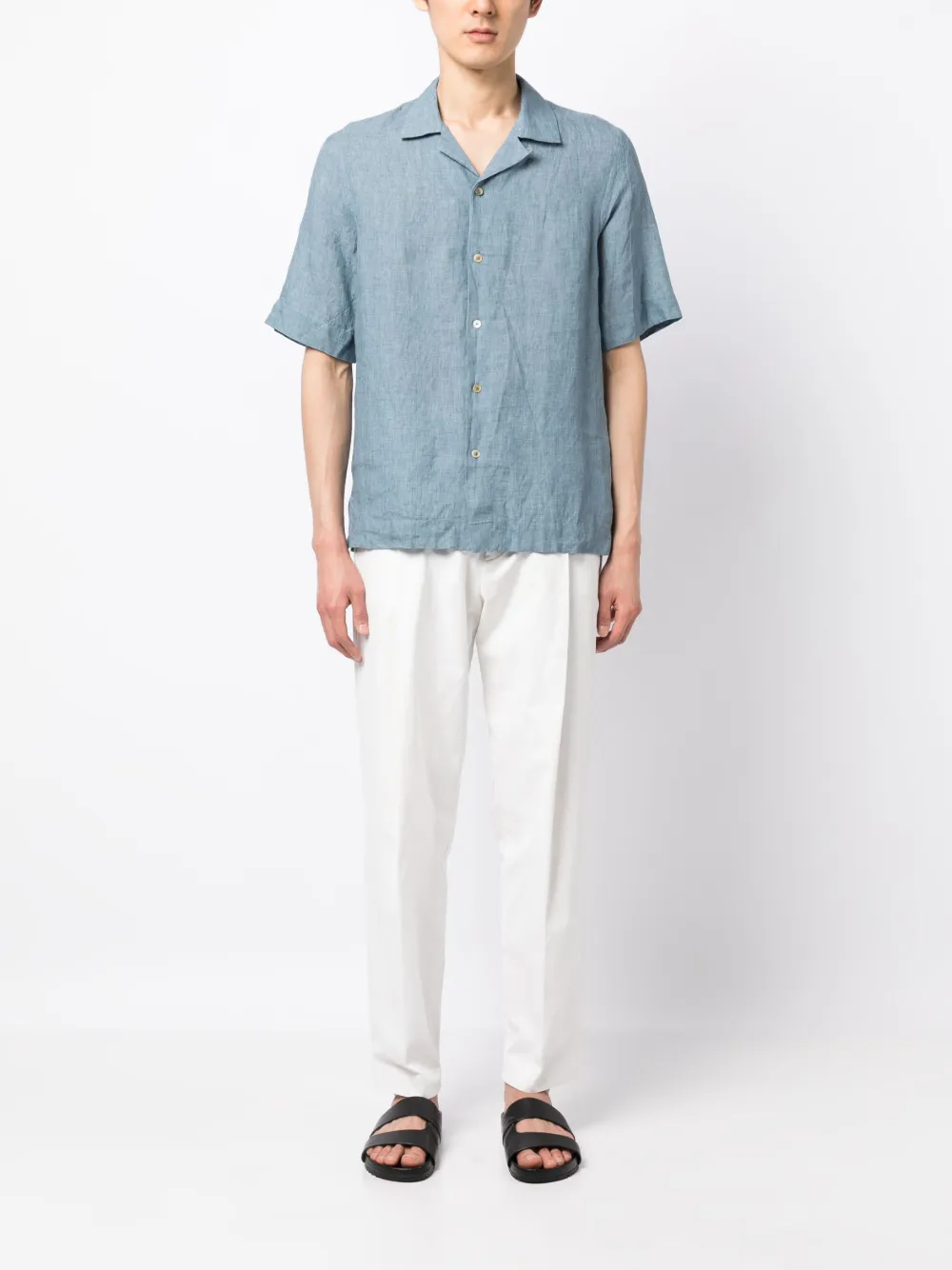 Paul Smith Linnen overhemd - Blauw
