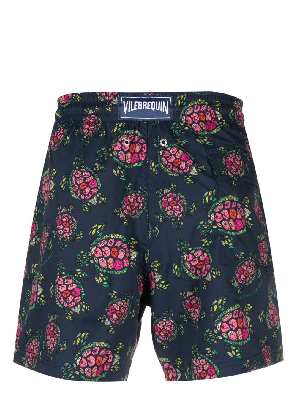 Shop Vilebrequin Graphic-print Swim Shorts In Blau